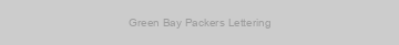 Green Bay Packers Lettering